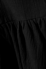 Black - Sleeveless Twill Mini Dress - 2