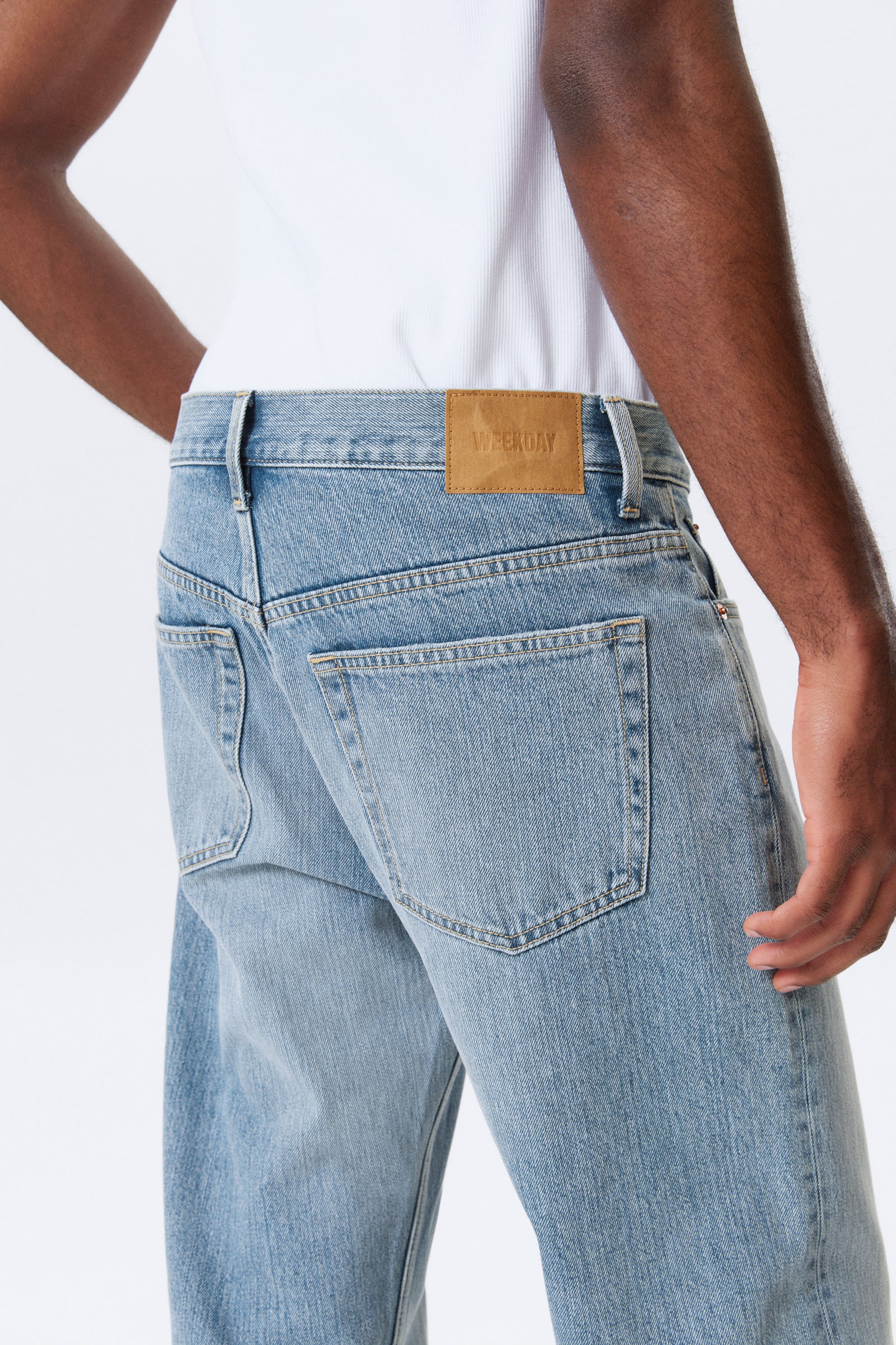 Blue Fade - Mittelblau - Meteor Low Rise Relaxed Straight Leg Jeans - 3