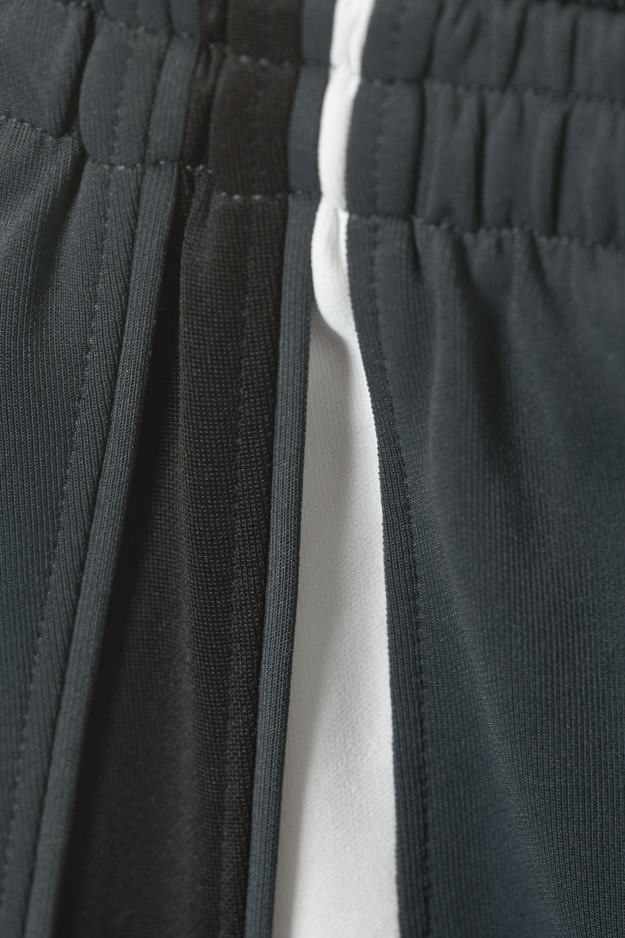 Dark Grey Colour Block - Rava Midi Track Skirt - 2