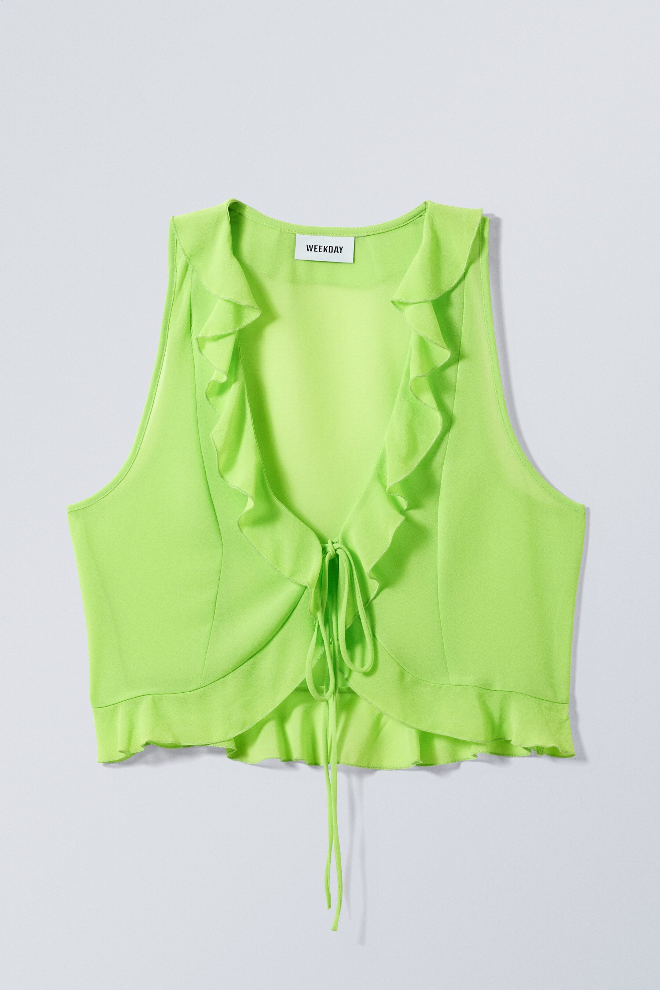 Lime green - Luella Frill Vest - 0