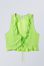 Lime green - Luella Frill Vest - 0