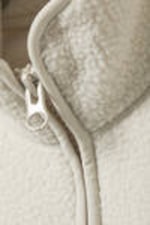 Light Dusty Mole - Oversized Half-Zip Fleece Sweatshirt - 1