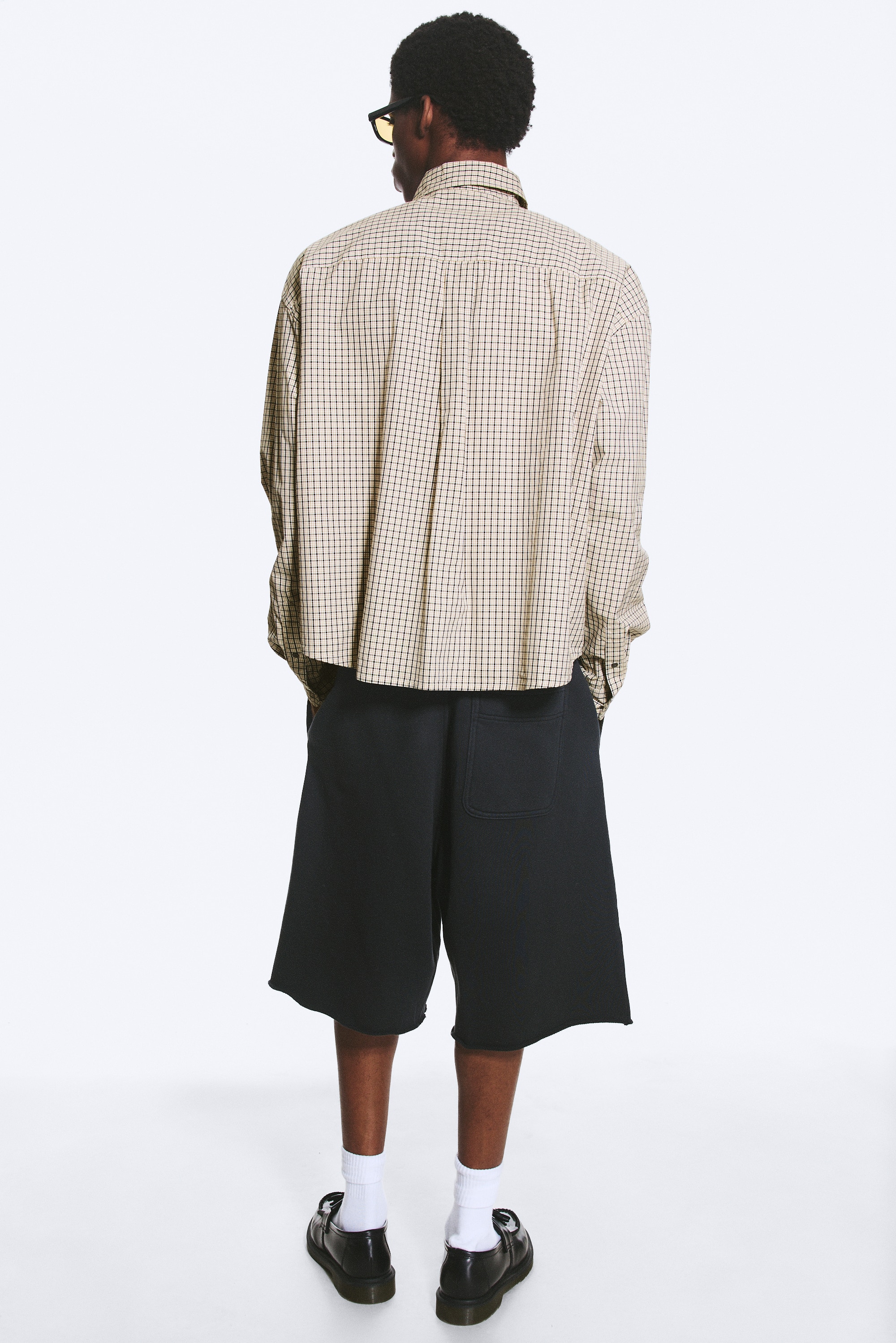 Boxy Long-Sleeved Cotton Poplin Shirt