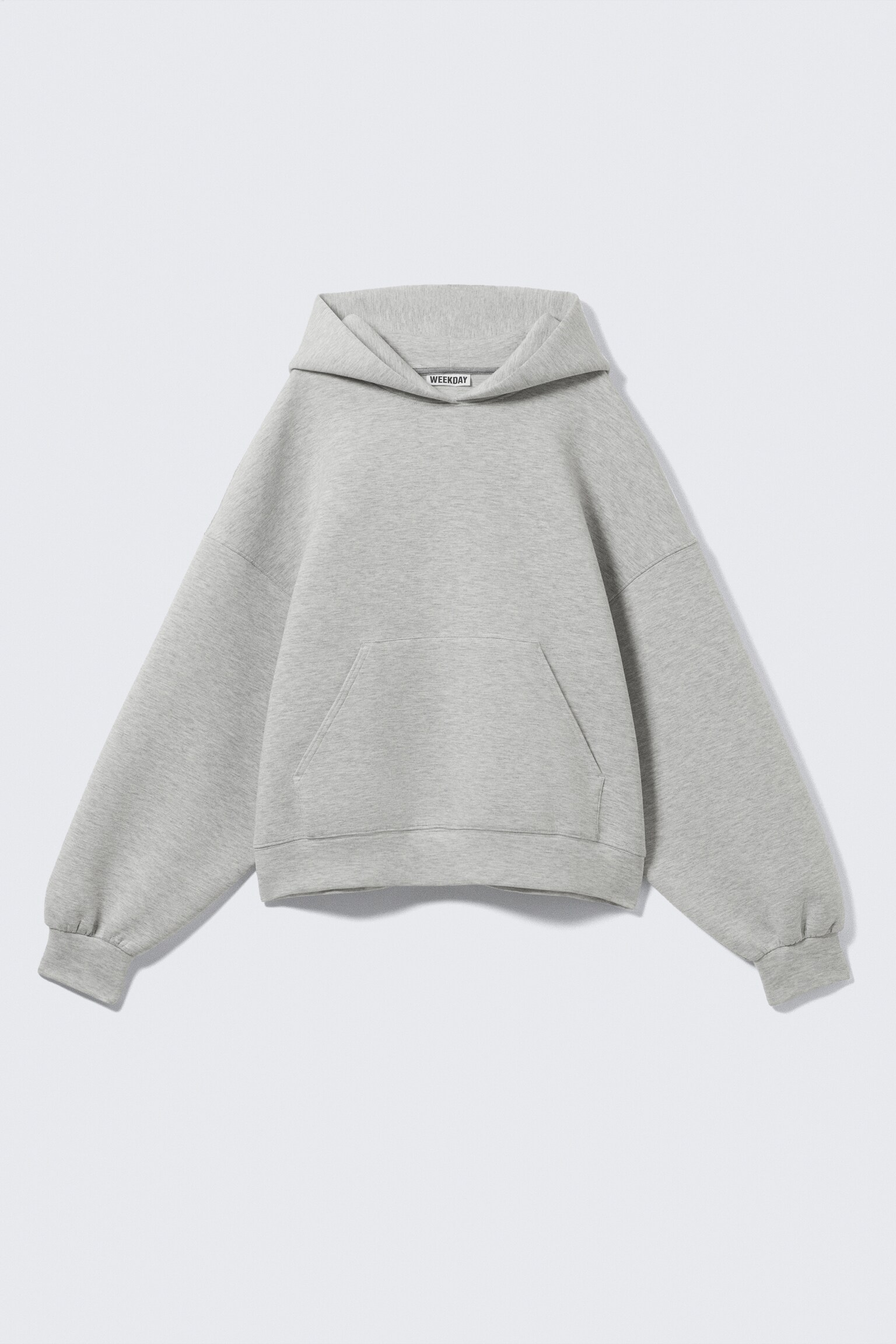 Oversized scuba hoodie - Ljusgrå/Mörkgråmelerad/Gråmelerad/Svart - 2