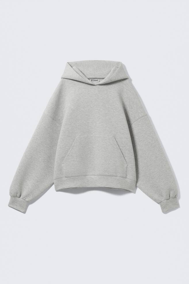 Scuba-Hoodie mit Oversize-Passform - Hellgrau/Schwarz/Dunkelblau - 1