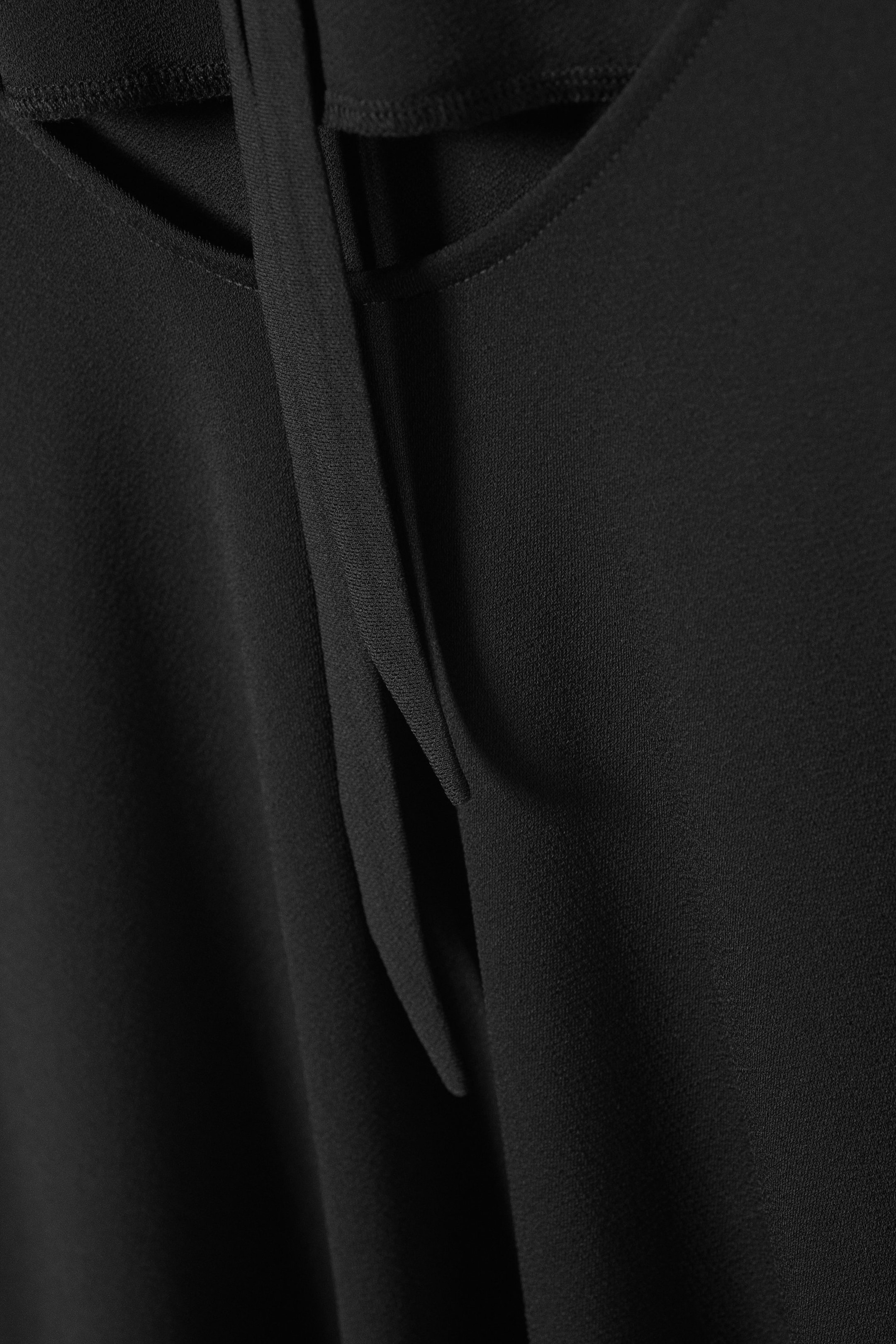 Noir - Robe longue dos nu sans manches - 3
