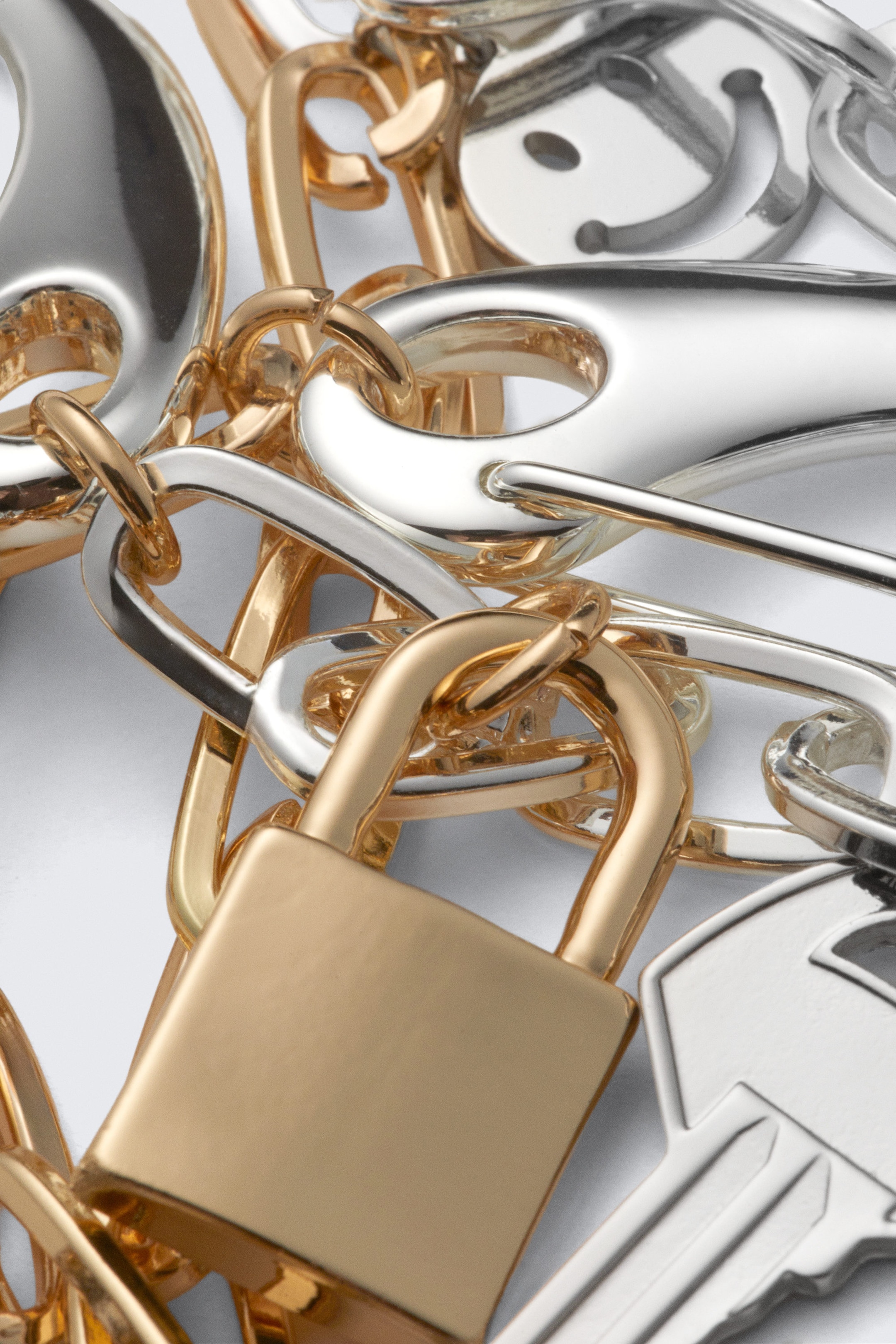 Metall - Hosenkette mit Anhängern - 2