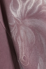 Dark Lilac - Wide Oversized Printed T-shirt - 1