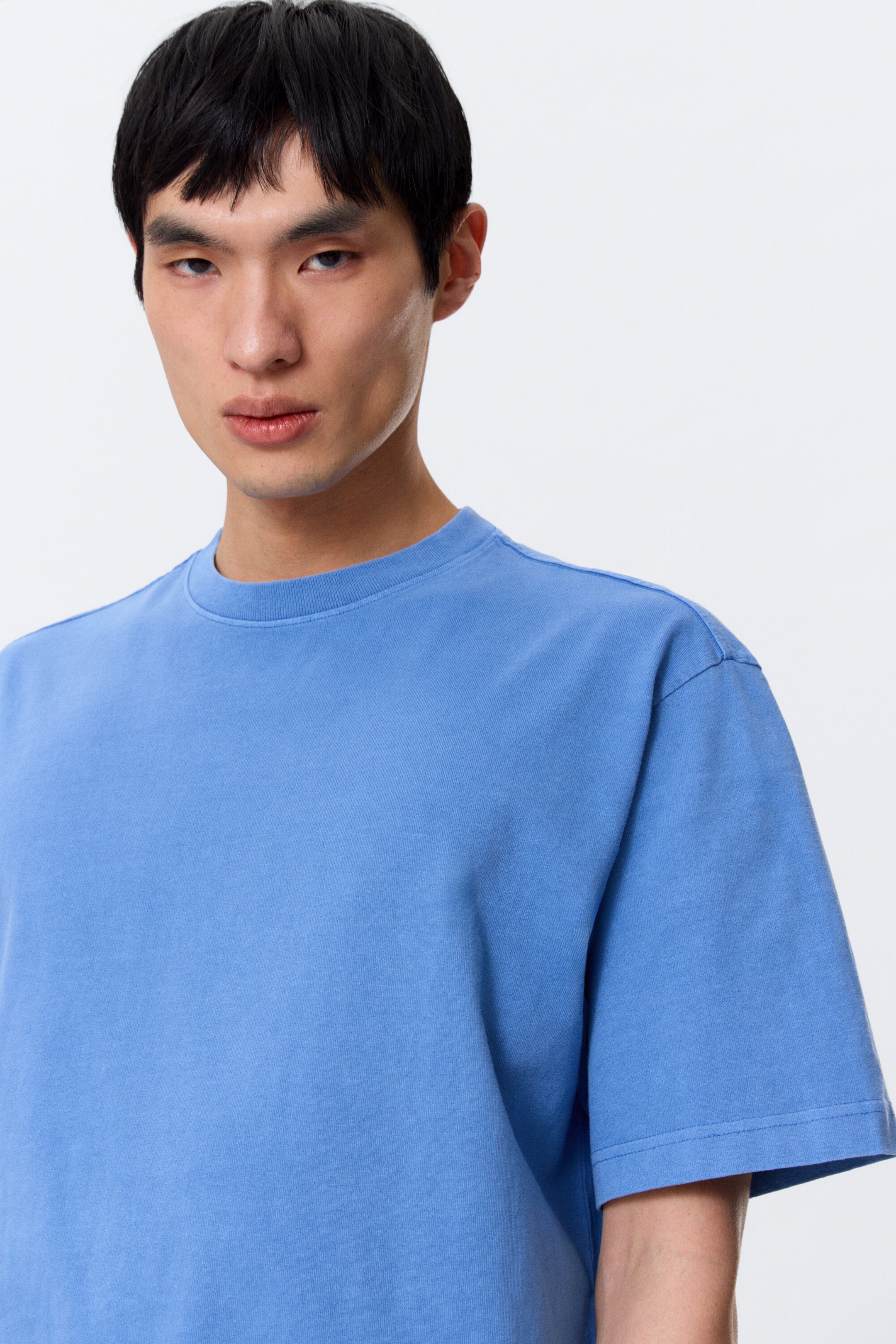 Bleu délavé - T-shirt décontracté - 2