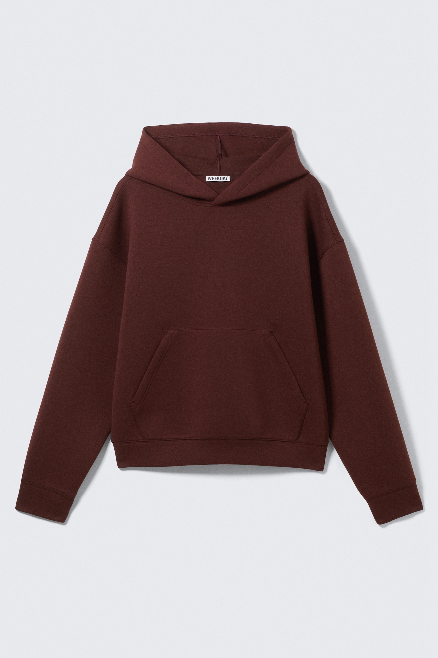 Sweat à capuche en scuba Simon - Bordeaux/Noir/Gris chiné/Vert kaki foncé - 2