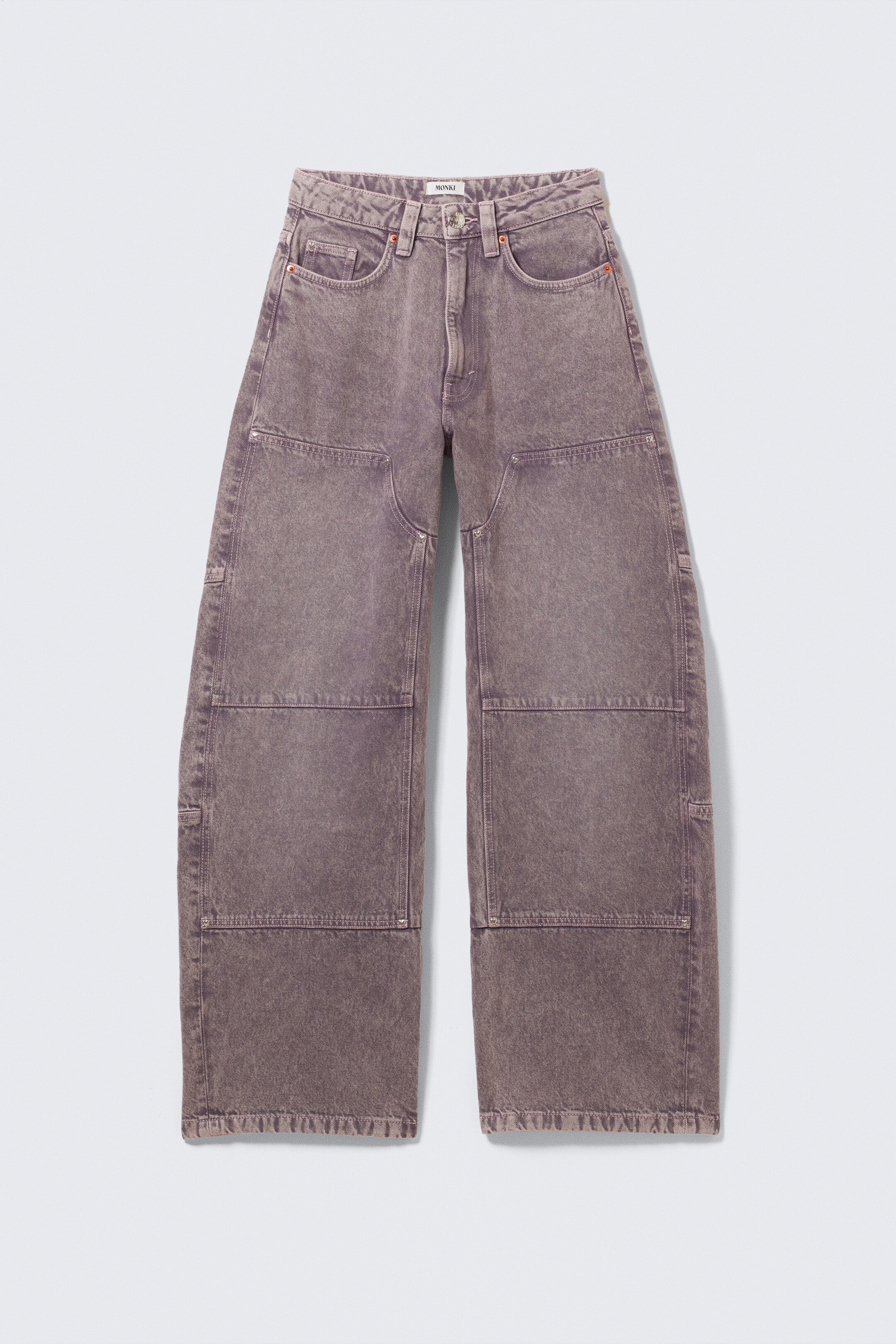 Grotere afbeelding bekijken: High Waisted Cocoon Leg Jeans - Zachtpurper - DAMES | H&M BE 6