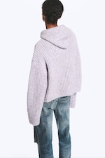Lilas - Sweat à capuche en maille avec cordon de serrage - 3