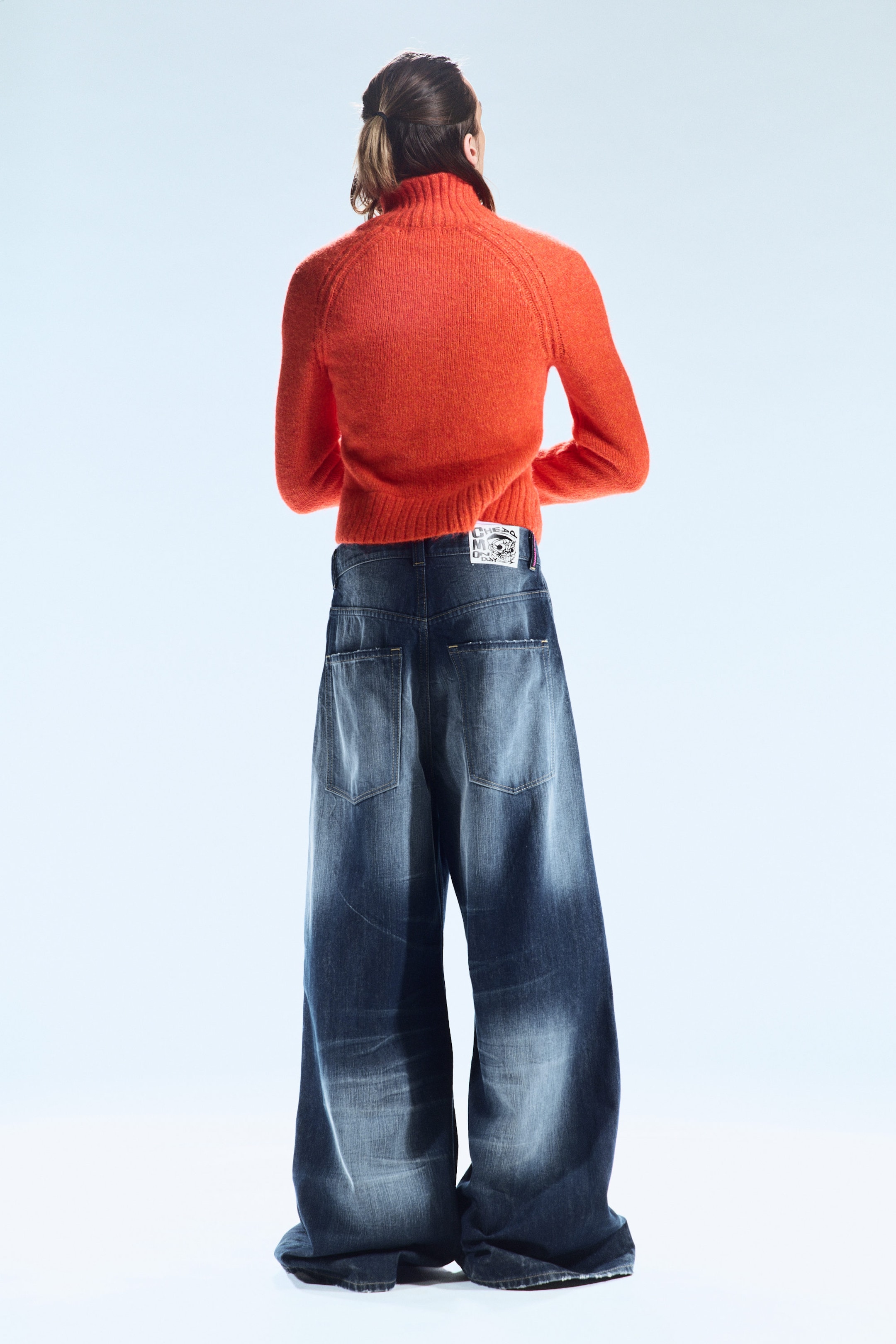 Star Blue - Rad Super Regular Waist Loose Wide Jeans - 2