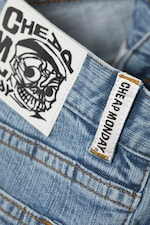 US Blue - Bleu clair - Jean évasé ajusté taille basse Issue - 5