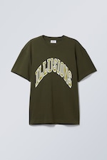 Illusions - Oversized-T-Shirt mit Grafikprint - 0