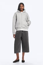 Grau meliert - Oversized Scuba-Zip-Hoodie - 2