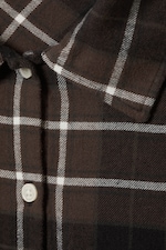 Checked Brown - Cropped geruit flanellen overhemd - 4