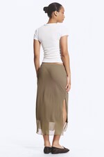 Dusty Mole - Low Rise Midi Skirt - 2