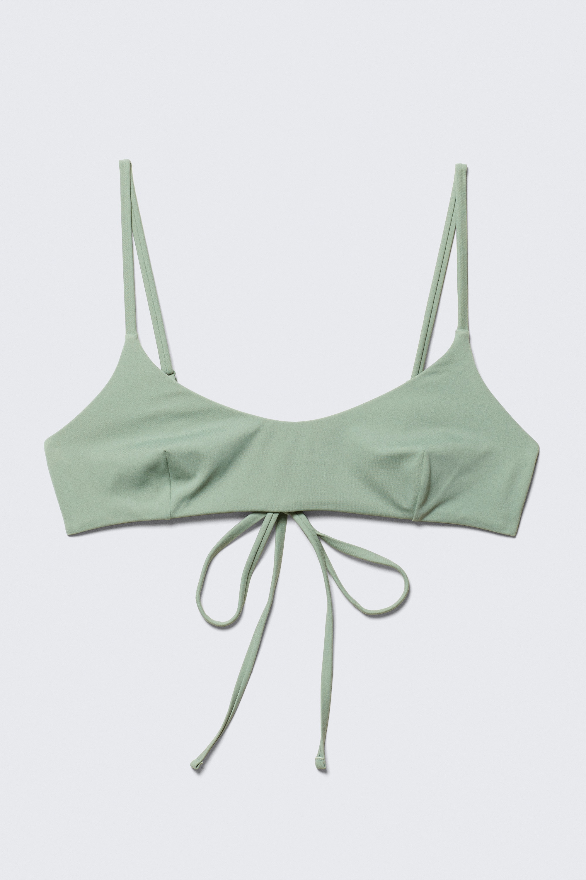 Haut de bikini lanières - Vert clair/Noir/Bleu clair