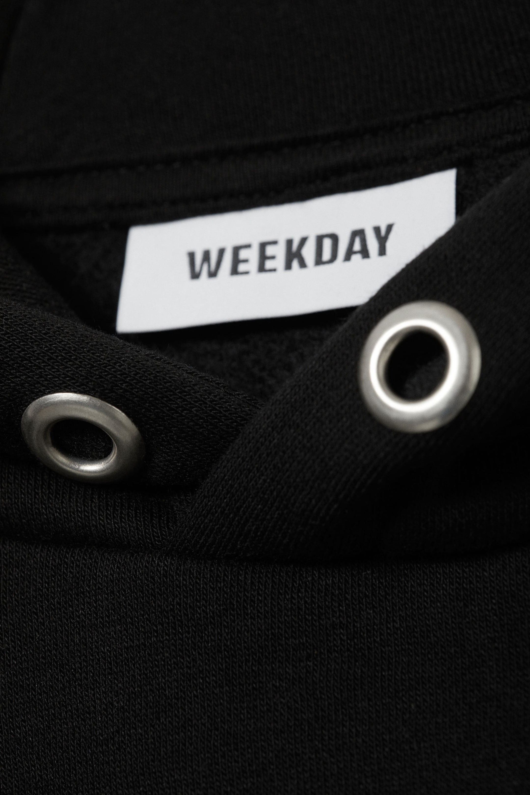 Schwarz - Hoodie aus schwerem Stoff - 2
