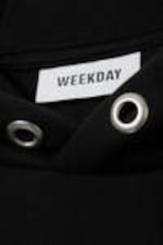 Schwarz - Hoodie aus schwerem Stoff - 1