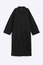 Off-black - Crinkled Artist Coat - 5