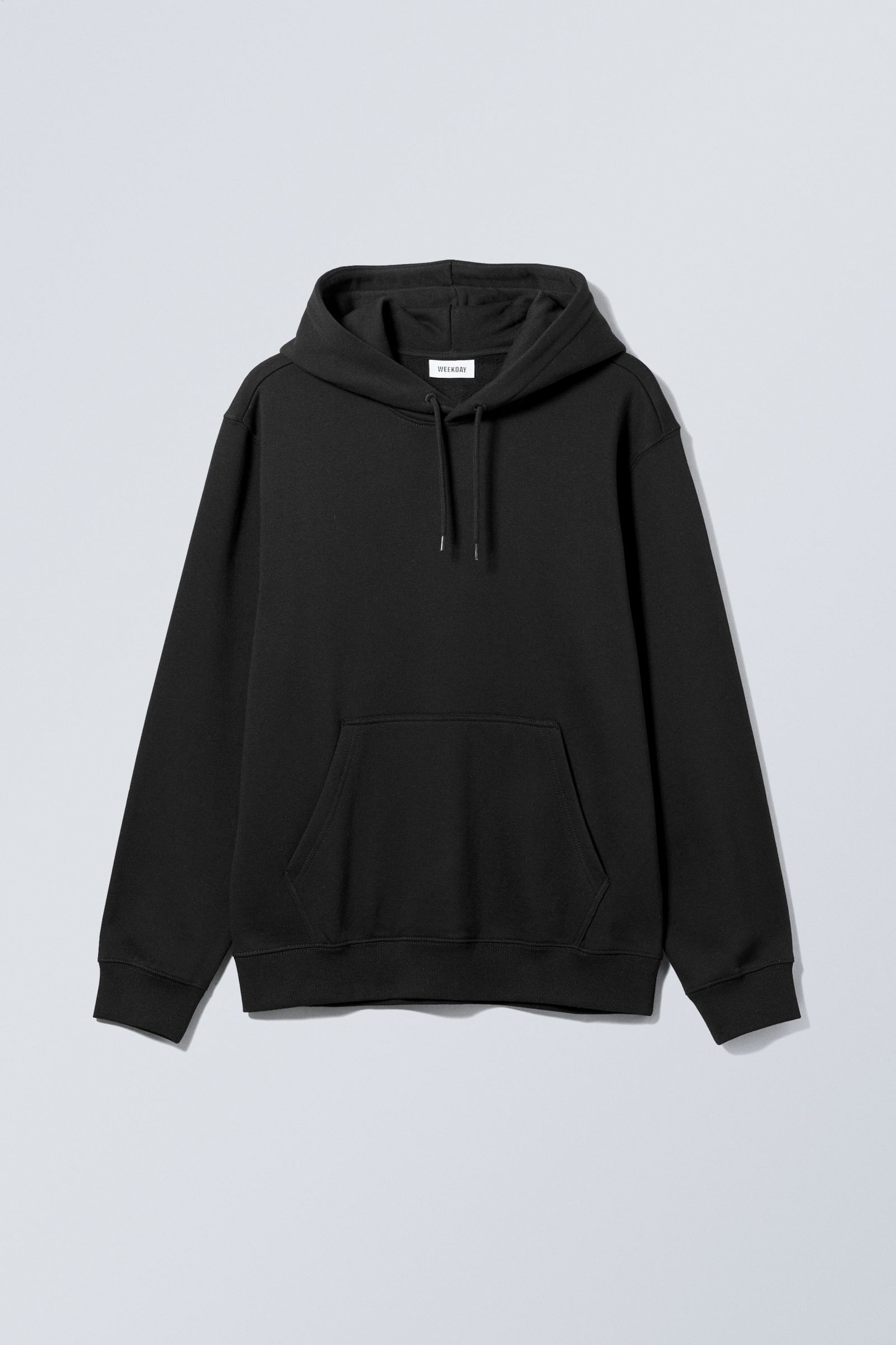 Schwarz - Klassischer, mittelschwerer Hoodie - 3