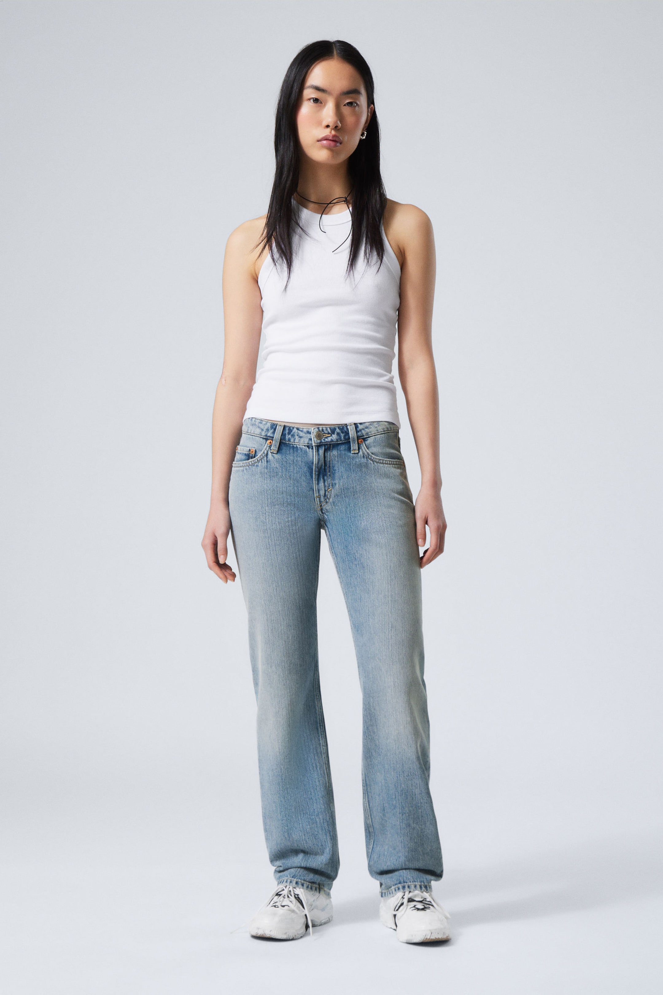 #79829D - Arrow Low Rise Regular Straight Leg Jeans - 1