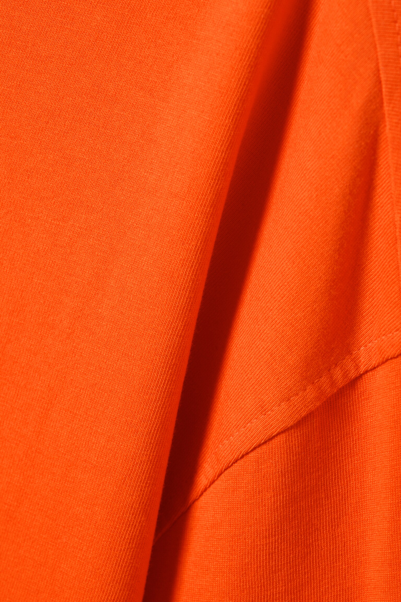 Oversized Long Sleeve T-shirt - Bright Orange/Black/White/Burgundy/Dusty Grey - 5