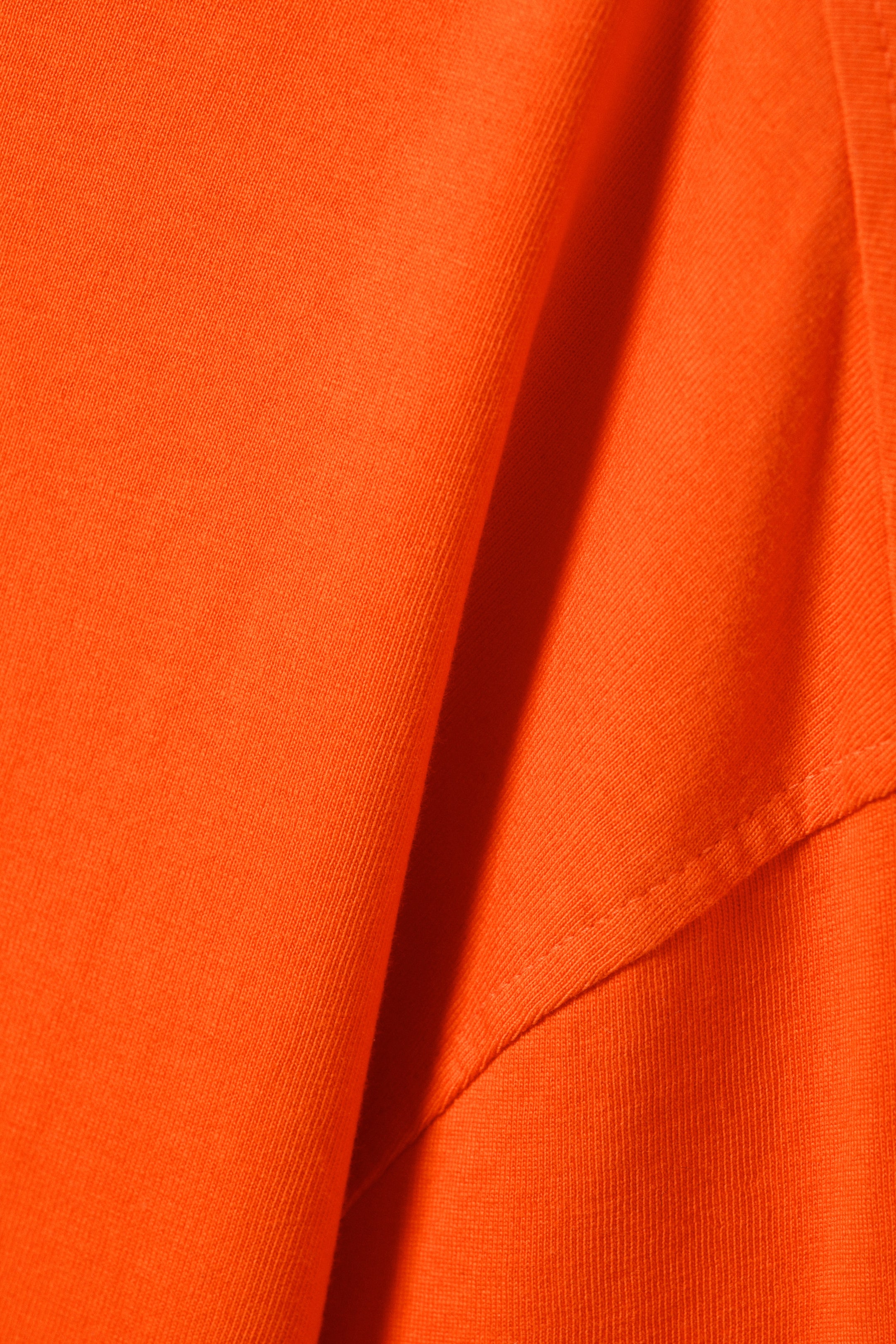 Bright Orange - Oversized Long Sleeve T-shirt - 4