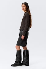 Tuned Black - Monterey Low Rise Denim Shorts - 2