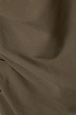 Dark Mole - Gathered Short-Sleeved Maxi Dress - 5