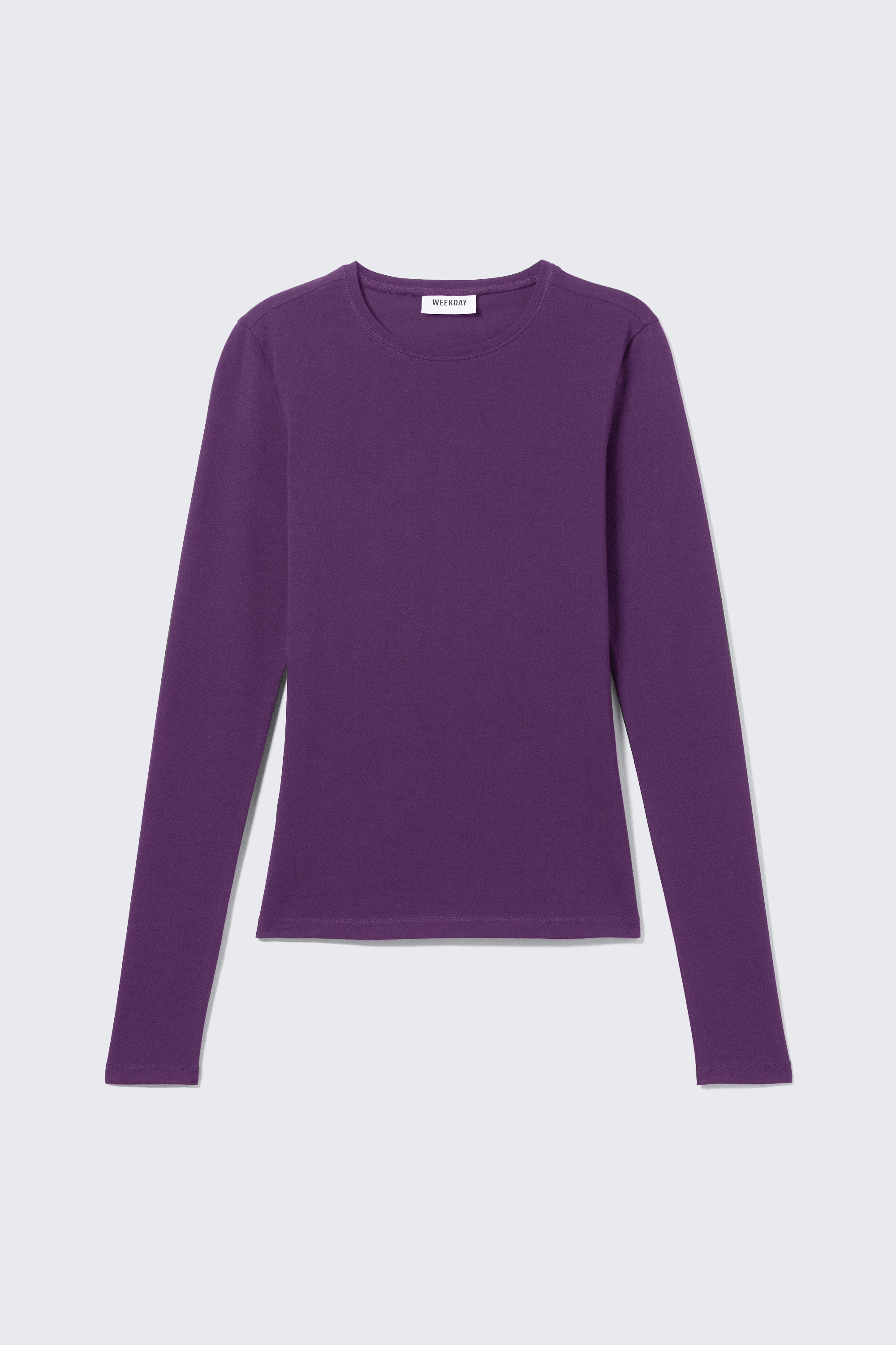 Długi rękaw Slim Fitted - Ciemnofioletowy/Biały/Czarny/Ciemny zakurzony błękit/Ciemnobrązowy/Ciemna zieleń khaki