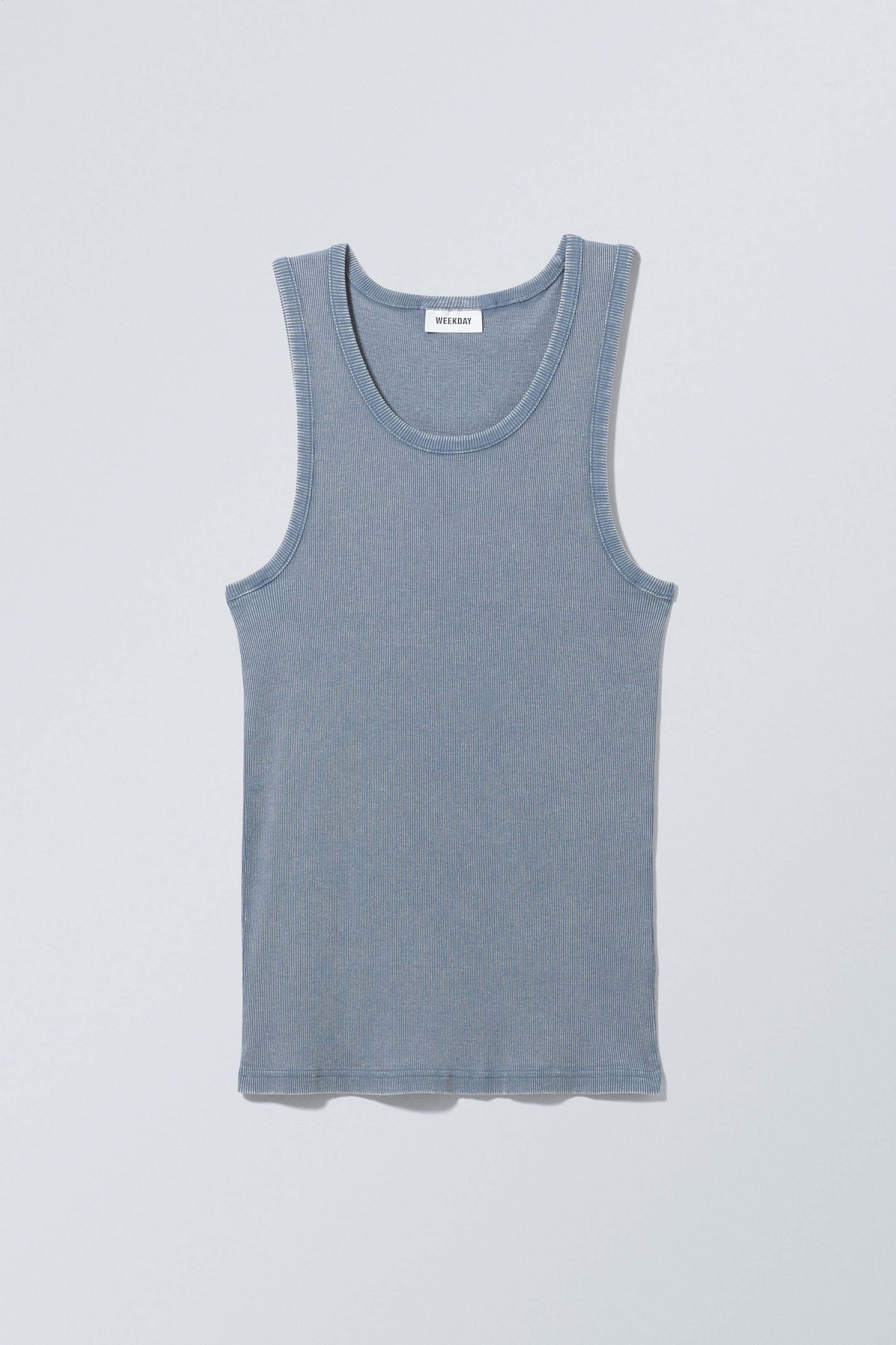 Gewassen blauw - Standaard tanktop - 0