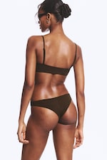 Marron foncé - Bas de bikini brésilien - 2