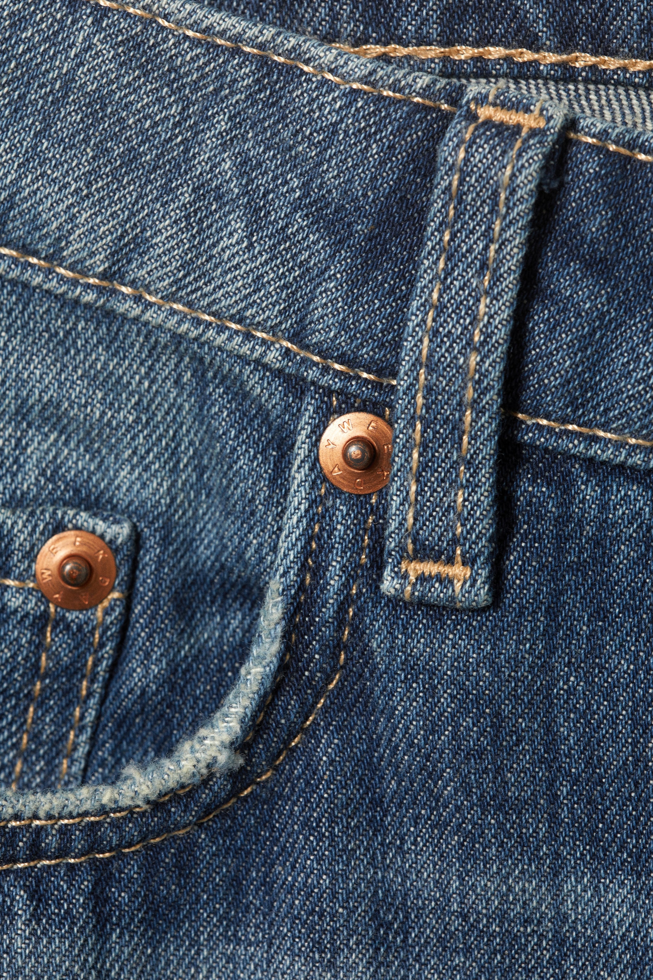 Mine Blue - Mittelblau - Arrow Low Waist Regular Straight Leg Jeans - 2