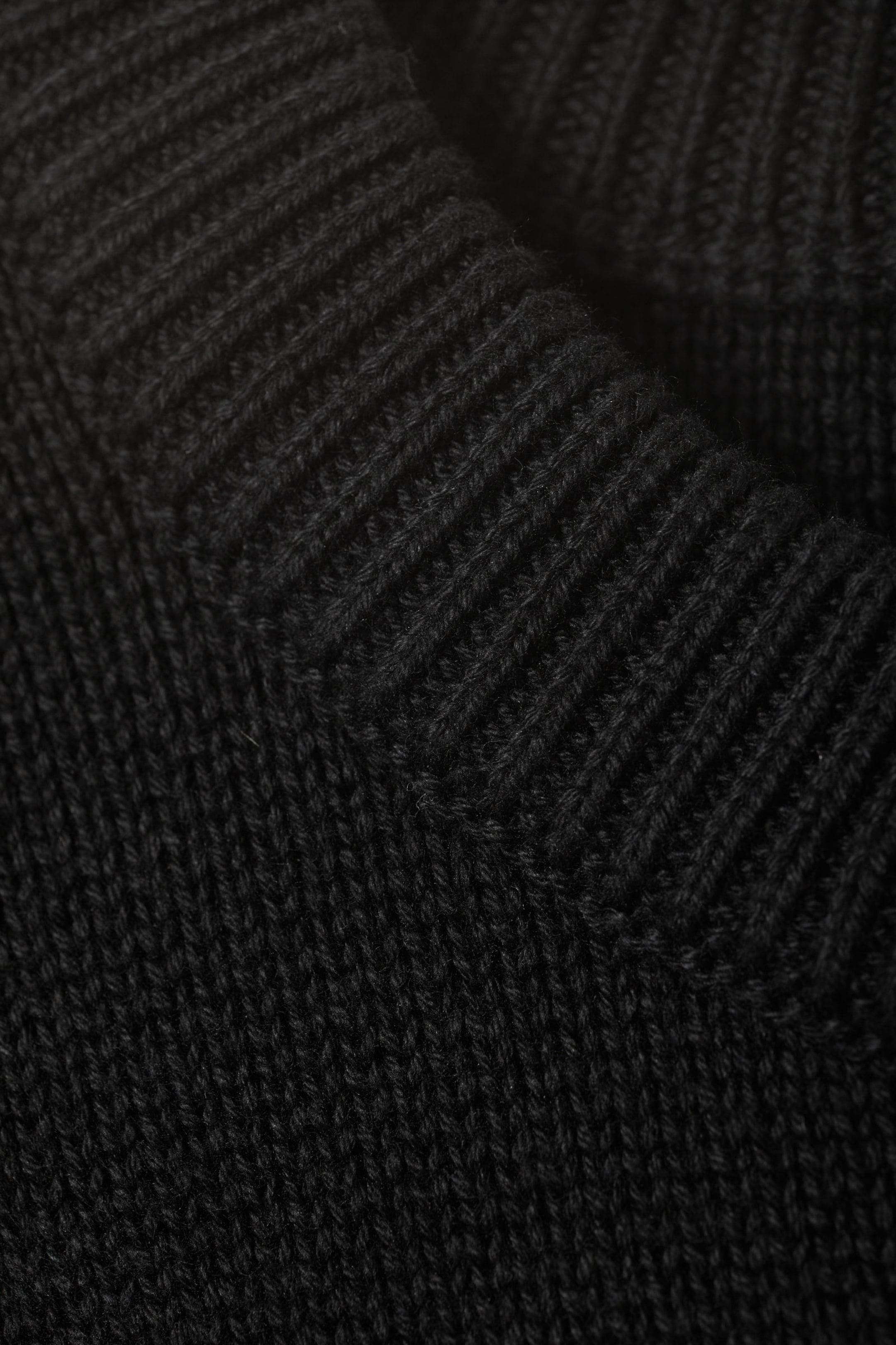 Black - Regular Knitted Cotton Sweater - 4