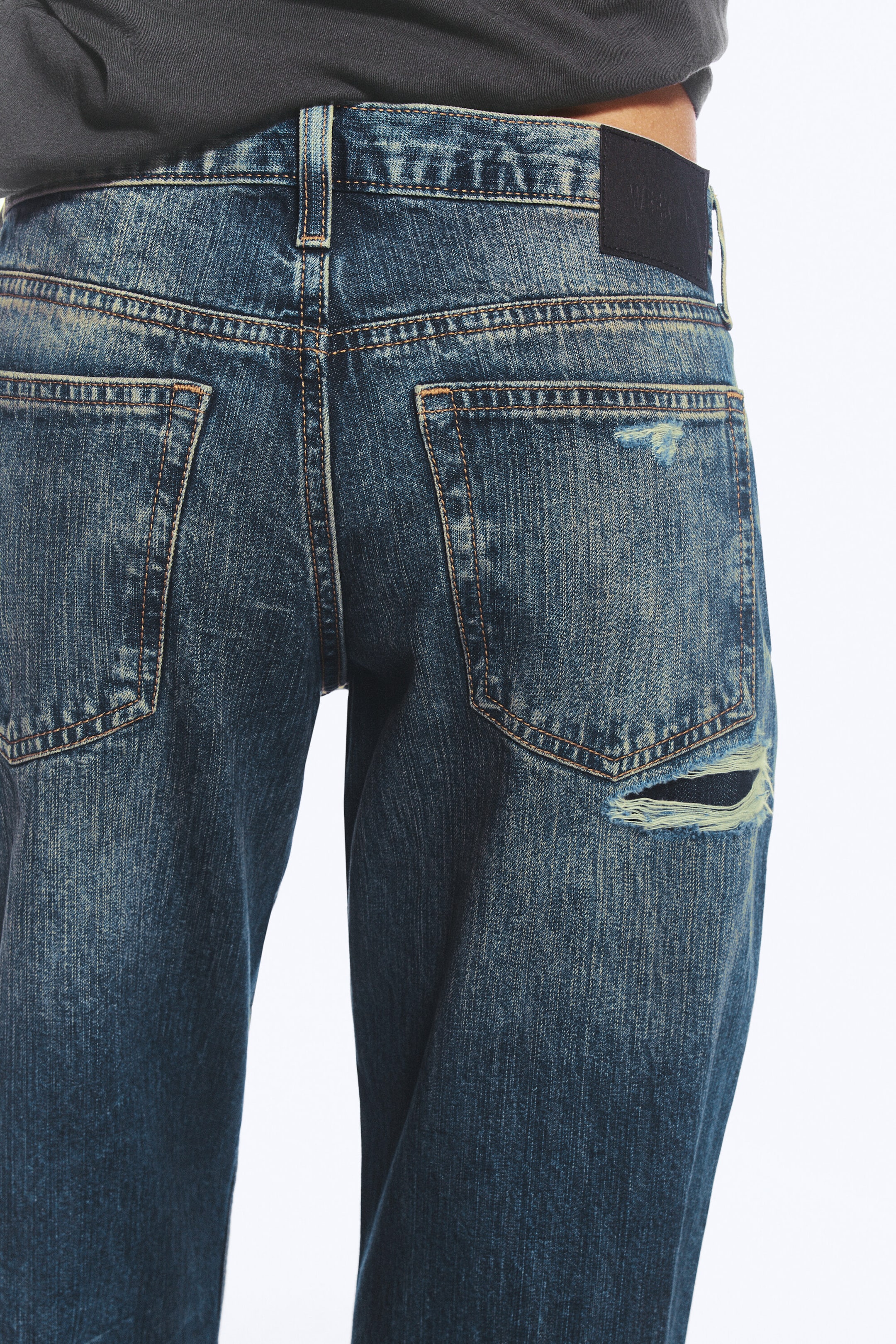Toga Blue - Bleu foncé - Jean bootcut ample taille basse Aura - 3