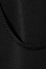 Black - Low Back Scoop Neck Swimsuit - 2