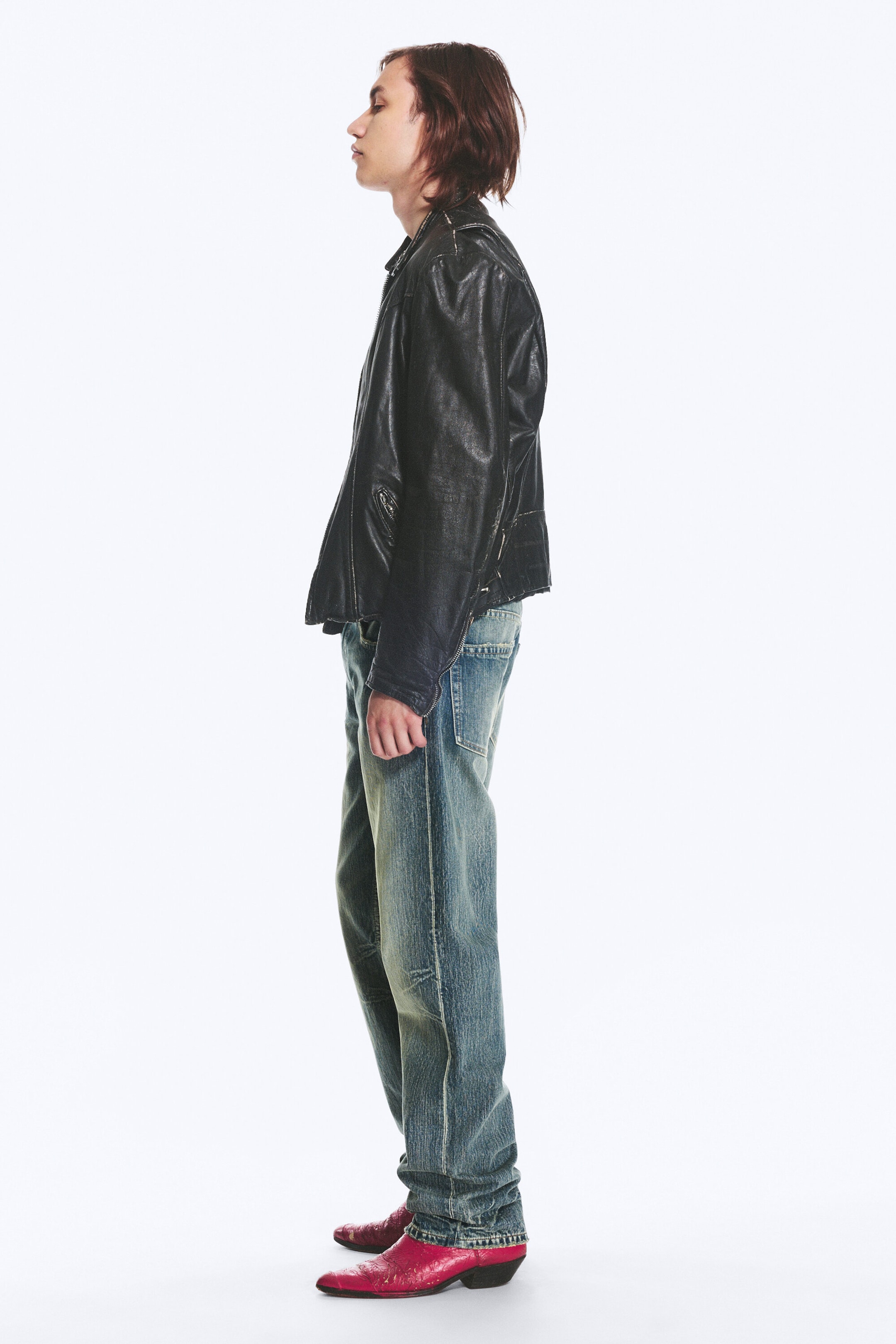 Hazy Blue - Medium Blue - Anti Unisex Low Waist Regular Straight Jeans - 3
