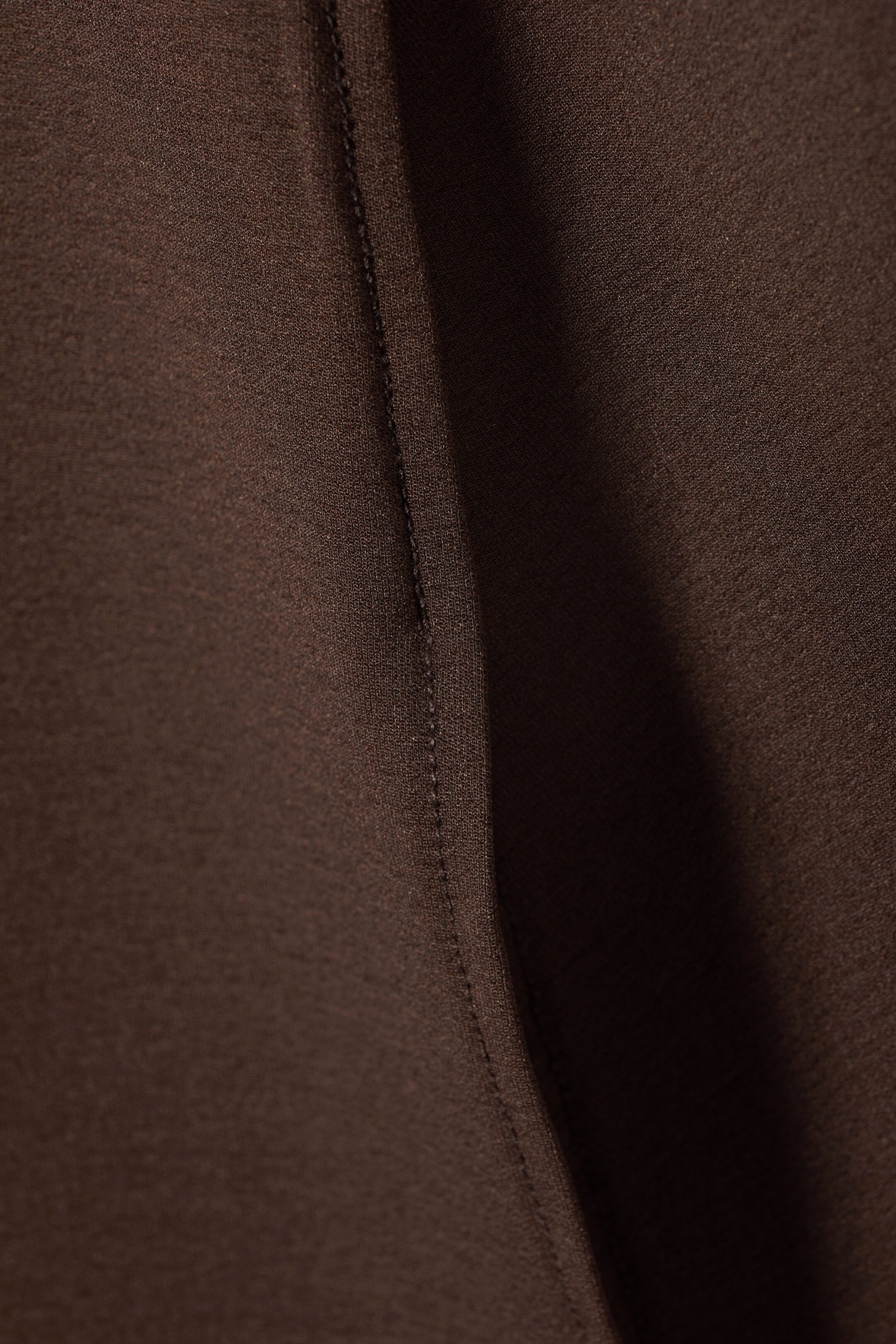 Dark brown - Anna Slit Mini Skirt - 1