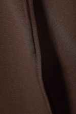 Dark brown - Anna Slit Mini Skirt - 1