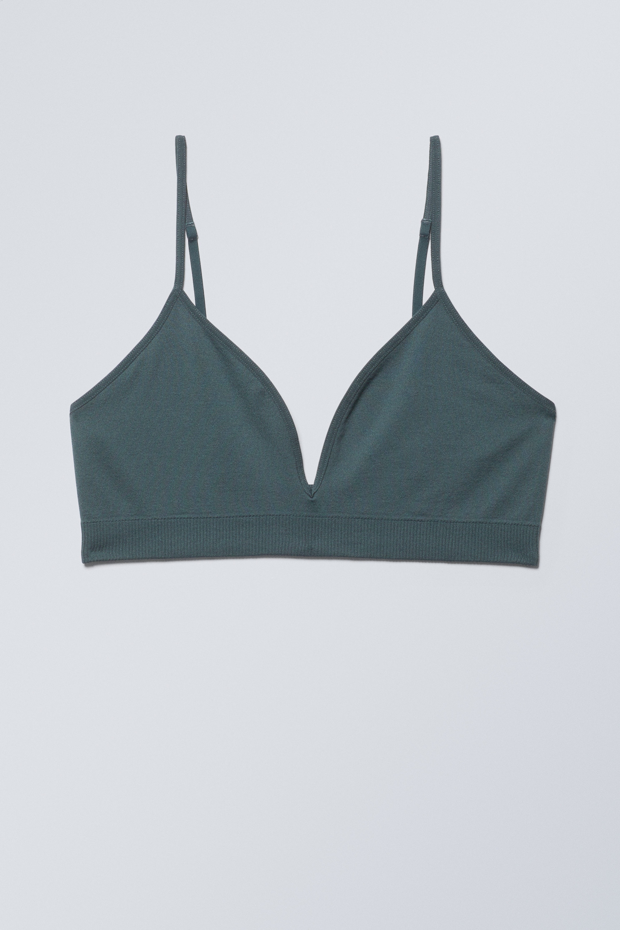 Teal - Cat Soft Triangle Bra - 0