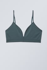 Teal - Cat Soft Triangle Bra - 0