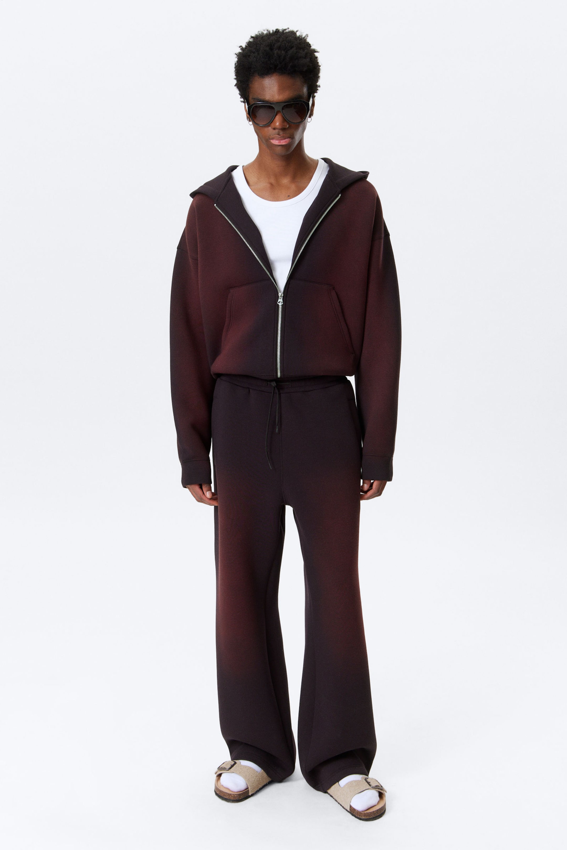 #34272C - Washed Scuba Sweatpants - 1