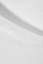 White - Slim Long-Sleeved Cotton Top - 4