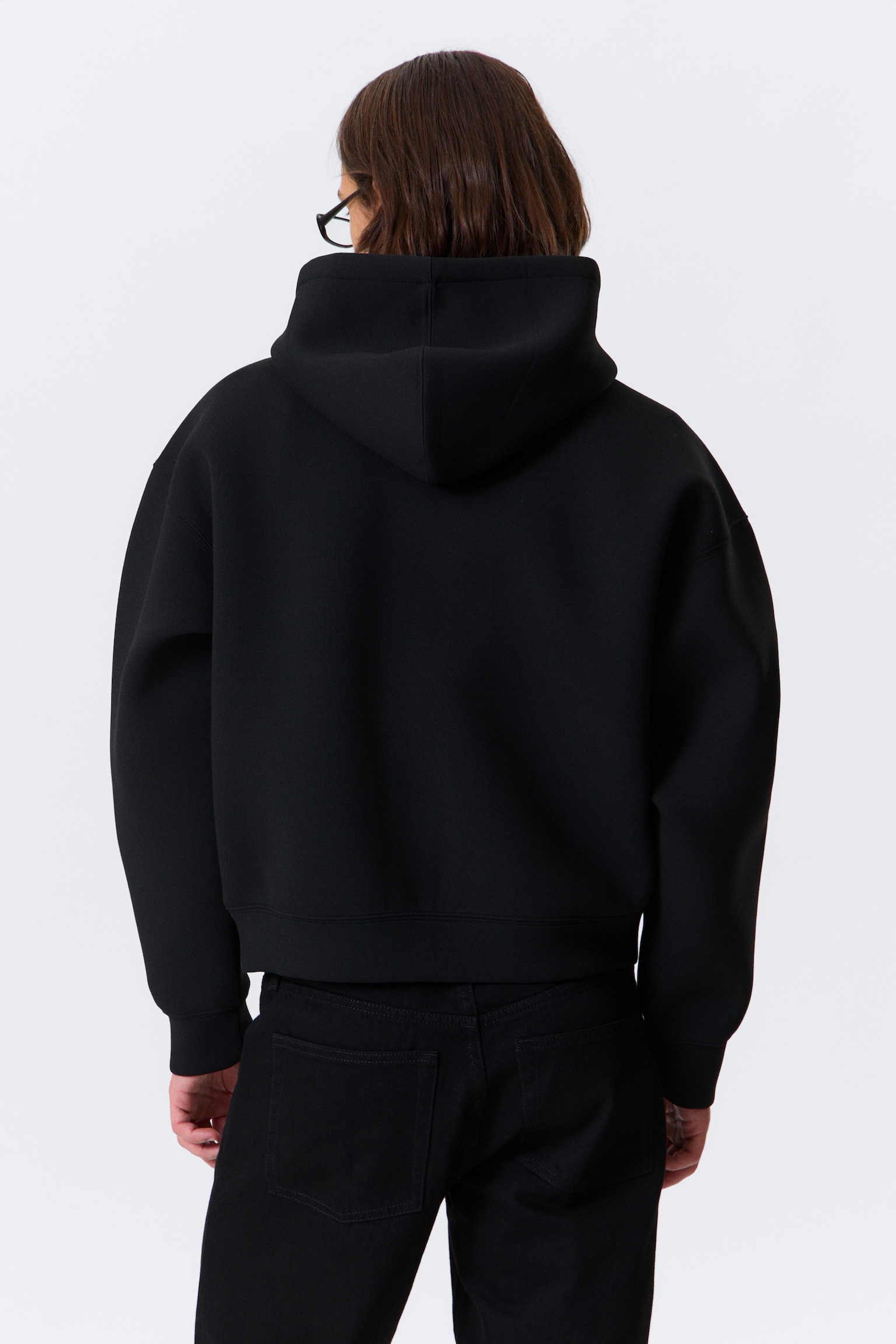 Sweat à capuche zippé en scuba Simon - Noir/Gris chiné/Vert foncé/Bleu foncé/Marron foncé - 3