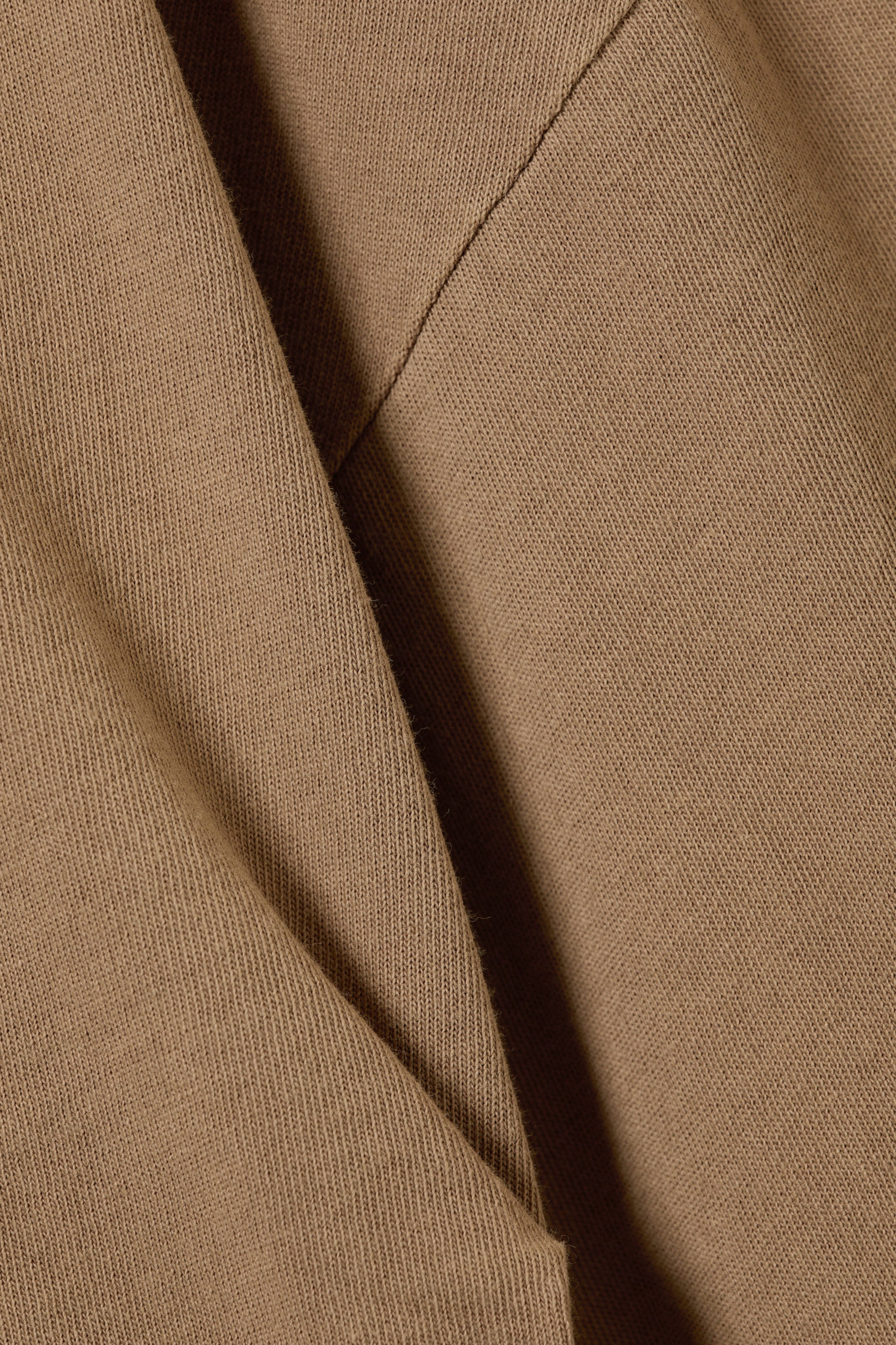 Mörkbeige - Pleated Long-Sleeved Top - 6