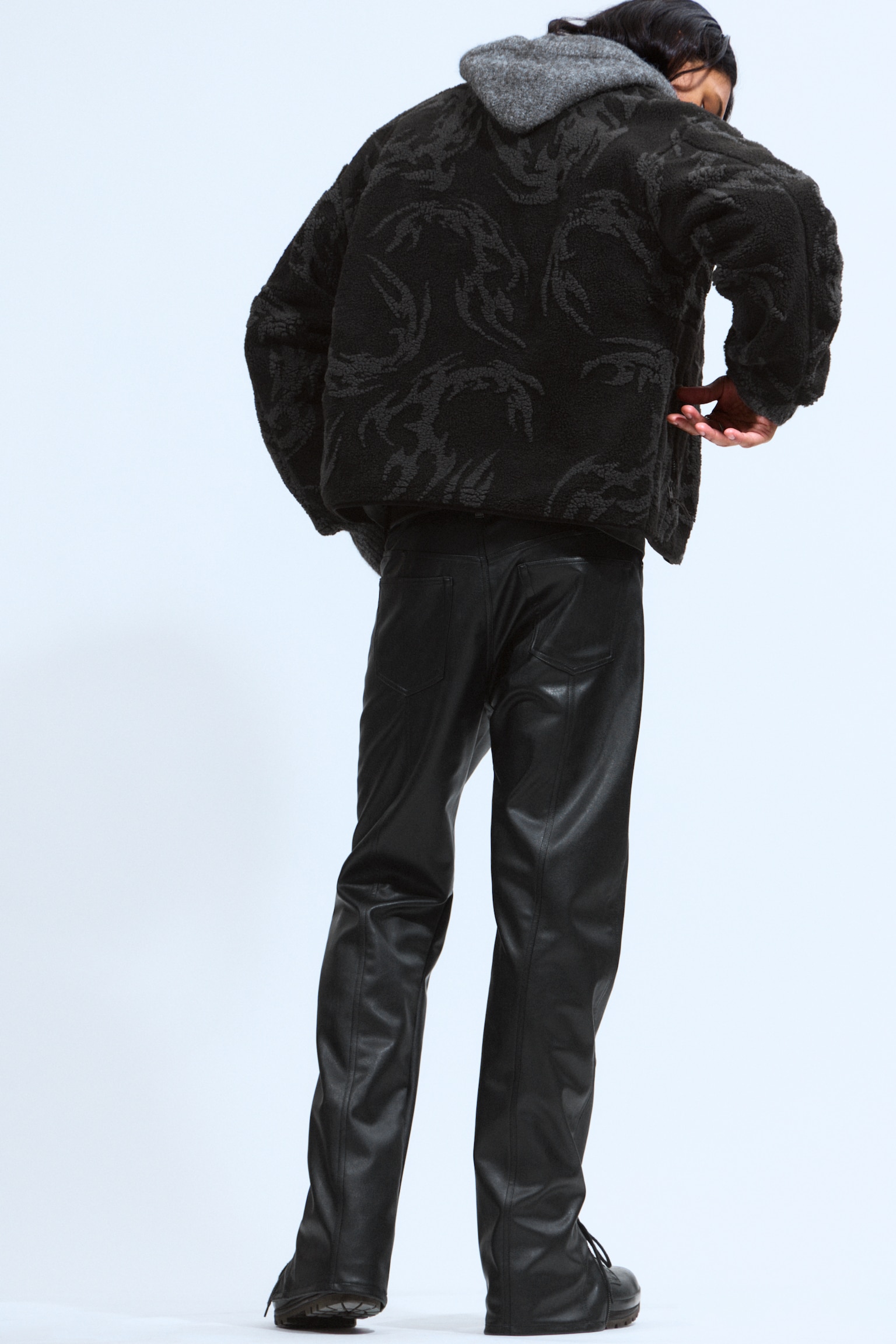 Veste zippée en jacquard - Noir - Tribal - 3