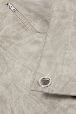 Light Dusty Mole - Large Faux Leather Clutch Bag - 2